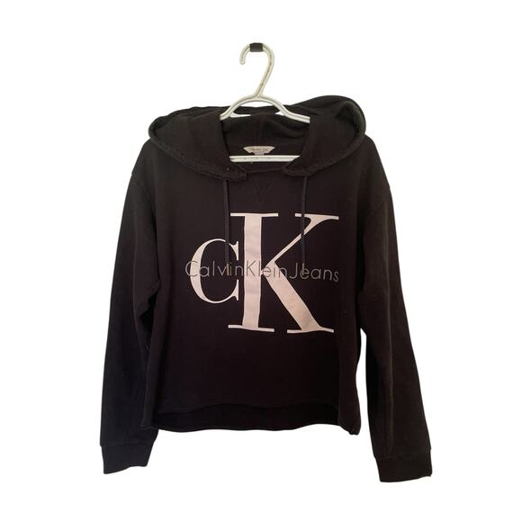 Calvin Klein Jeans Women’s Logo Hoodie Large - Picture 2 of 6